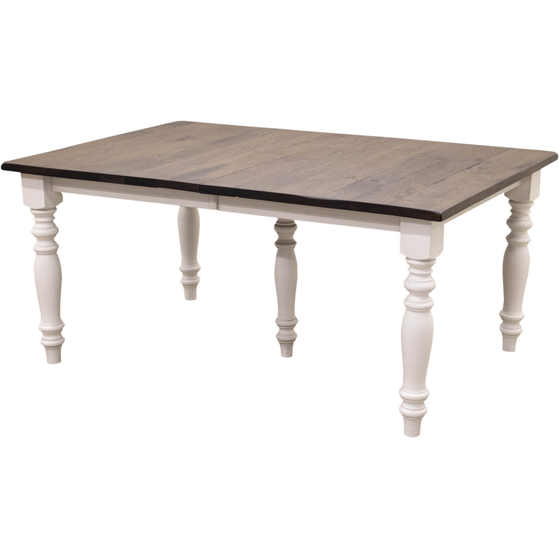 Springdale Farm Leg White & Wood Extending Dining Table | M-GW&RWO-SB