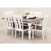 Springdale Farm Leg White & Wood Extending Dining Table | M-GW&RWO-SB