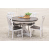 Orchid White & Wood Side Dining Chair | M-AV&GS