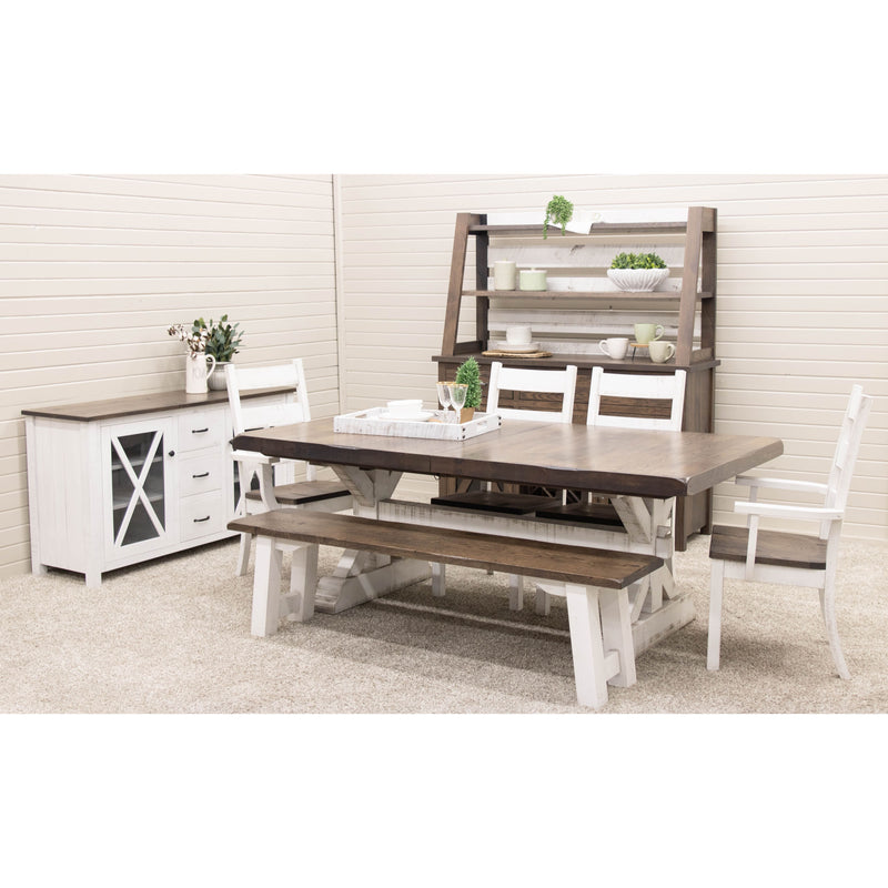 Warren High Back White & Wood Side Dining Chair | M-GW&RWO-SB