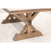 Farmhouse Maple Wood Extending Dining Table with Built-Down Top | WB