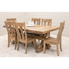 Farmhouse Hickory Wood Extending Dining Table with Built-Down Top | WB