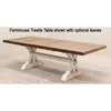 Farmhouse Hickory Wood Extending Dining Table with Built-Down Top | WB