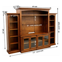 Traditional Cherry Wood Entertainment Center | MC