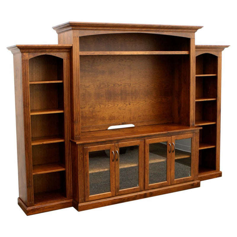 Traditional Cherry Wood Entertainment Center | MC