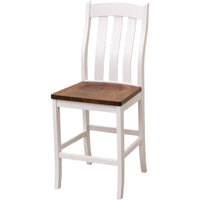 Florence White & Wood 24" Stationary Bar Stool | M-DW&E-MC