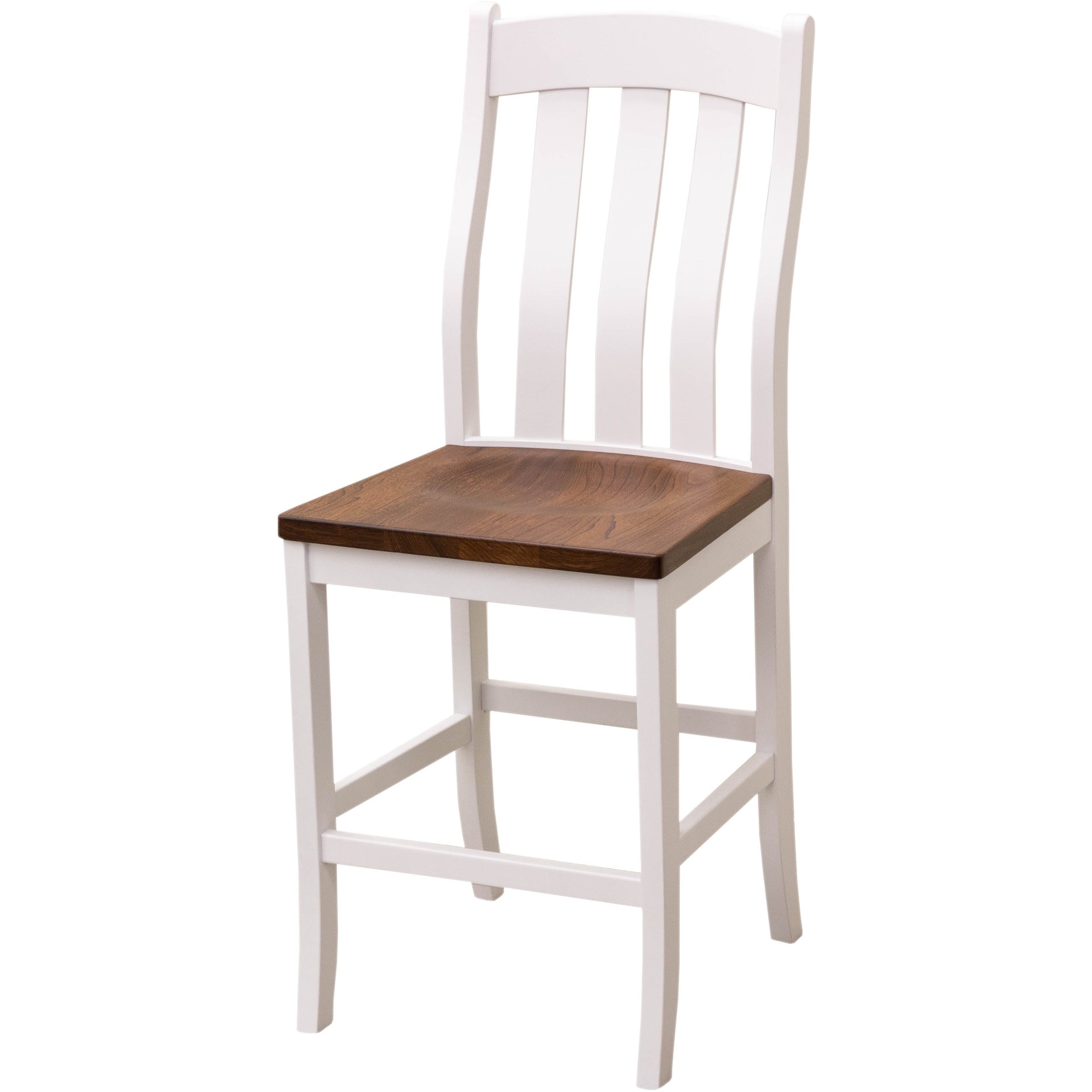 Florence White & Wood 24" Stationary Bar Stool | M-DW&E-MC