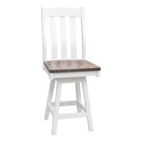 Florence White & Wood 24" Swivel Bar Stool | M-DW&RWO-GRB