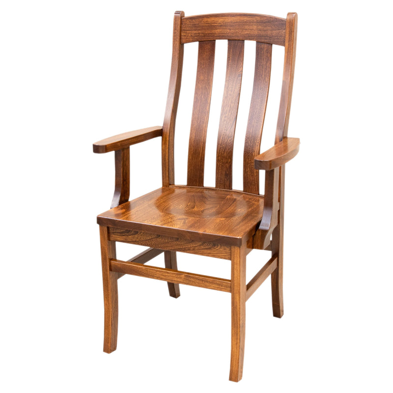 Florence Elm Wood Arm Dining Chair | MC