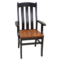 Florence Black & Wood Arm Dining Chair | M-EB&E-MC