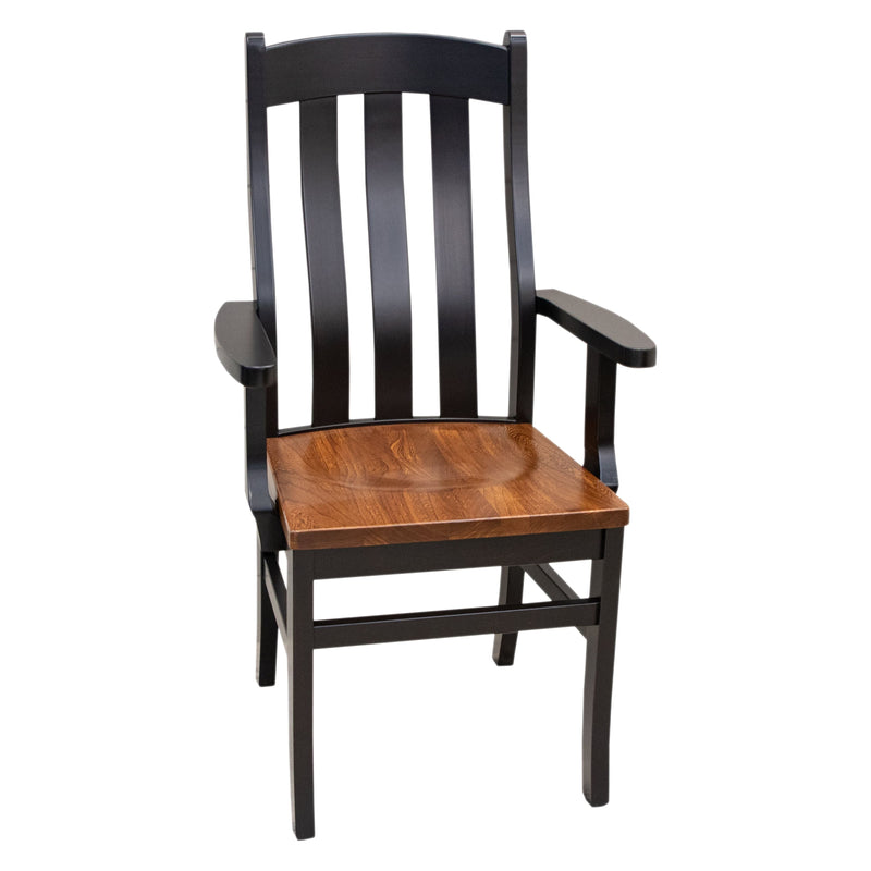 Florence Black & Wood Arm Dining Chair | M-EB&E-MC