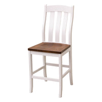 Florence White & Wood 24" Stationary Bar Stool | M-DW&E-MC