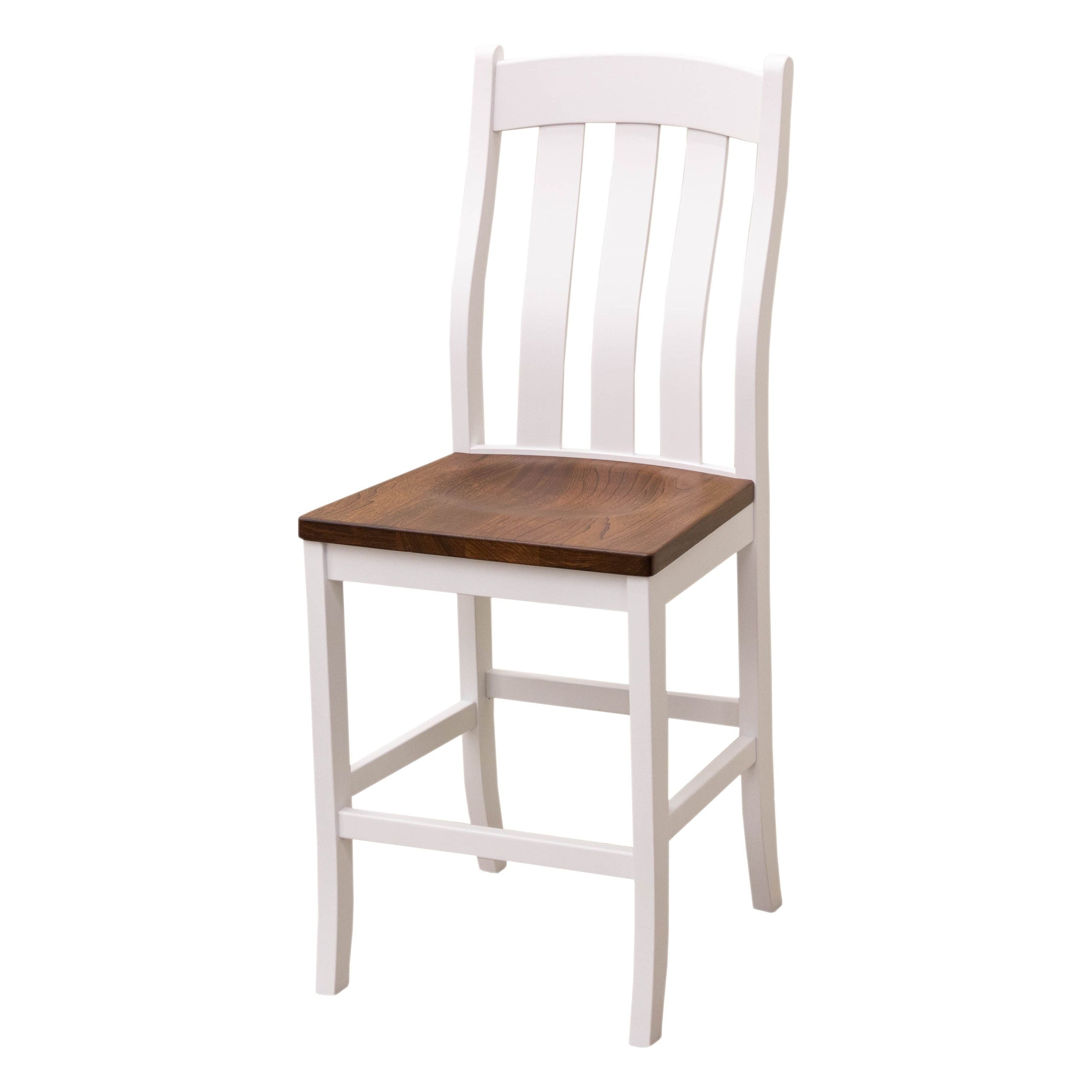 Florence White & Wood 24" Stationary Bar Stool | M-DW&E-MC