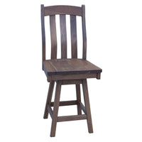 Florence Hickory Wood 24" Swivel Bar Stool | GS
