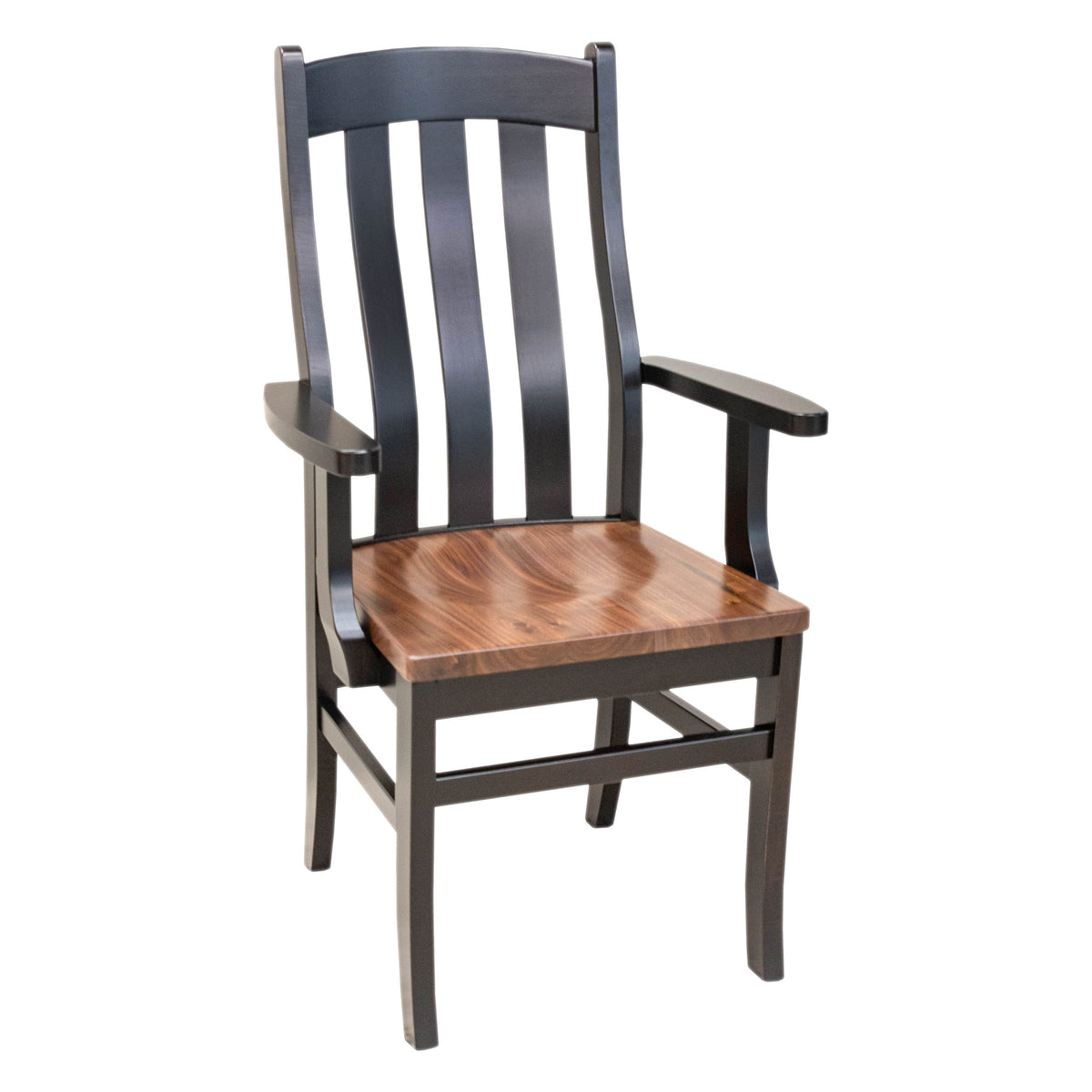 Florence Black & Wood Arm Dining Chair | M-EB&W-NAT