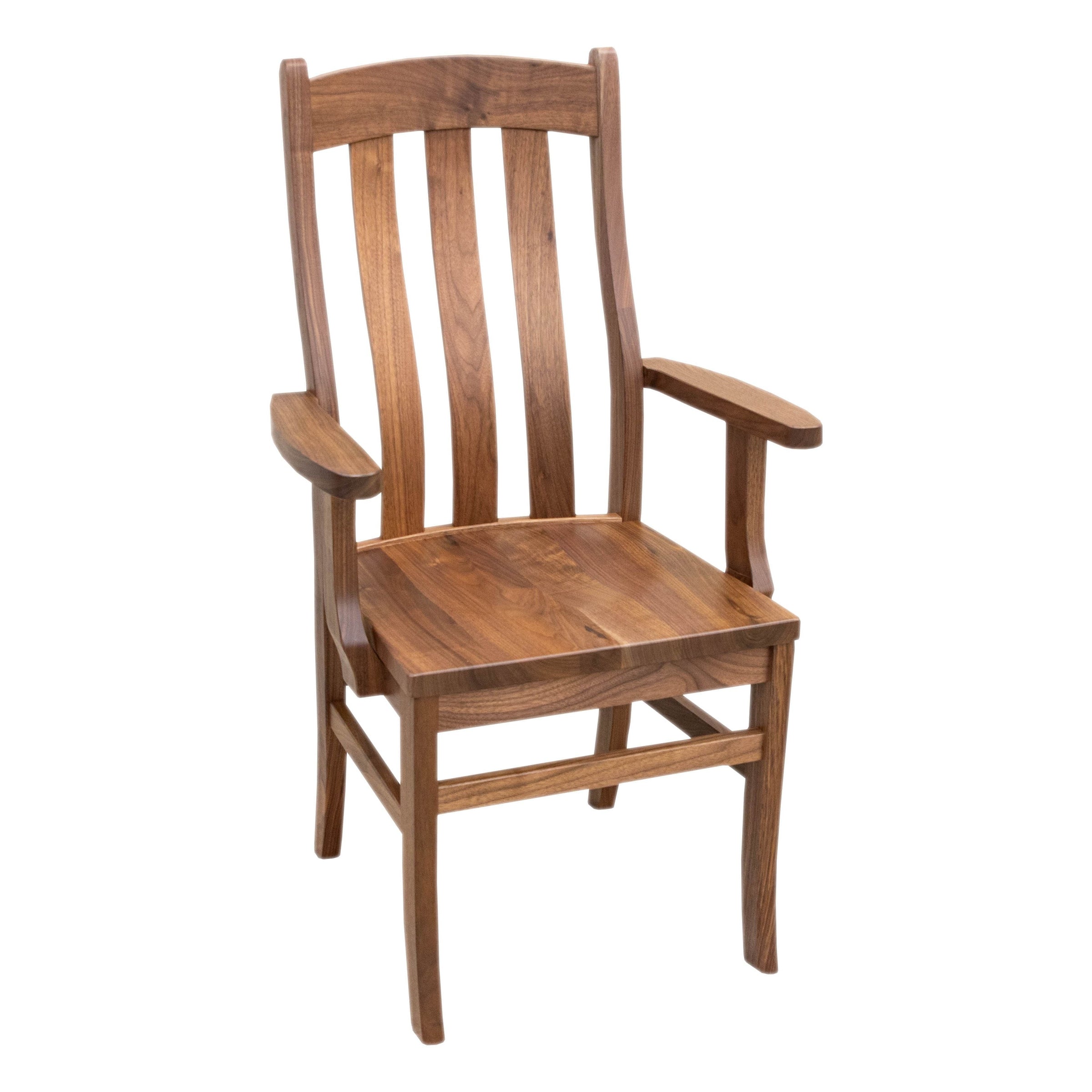 Florence Walnut Wood Arm Dining Chair | NAT