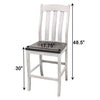 Florence White & Wood 24" Stationary Bar Stool | M-AV&GS