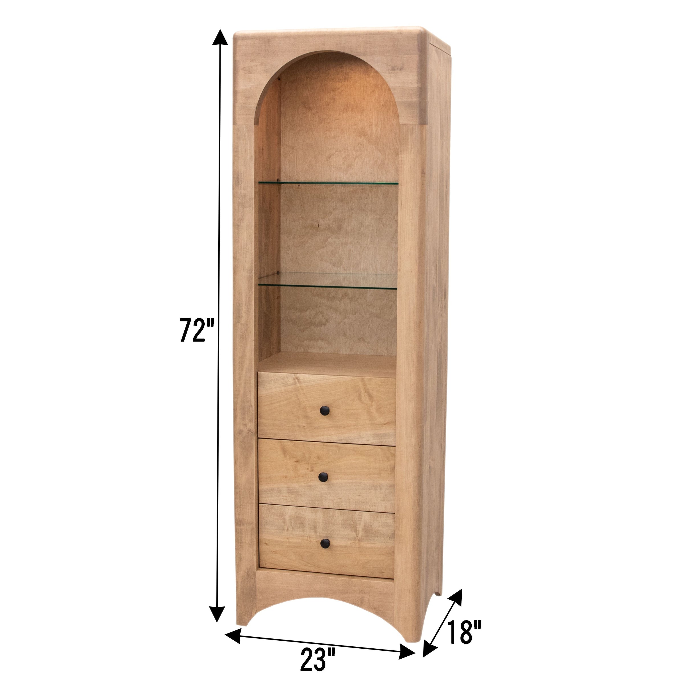 Glasgow Solid White Oak Wood Bookcase | CO