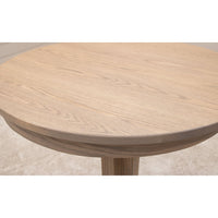 Amish Mission Pedestal Oak Wood Round Pub Table | VD