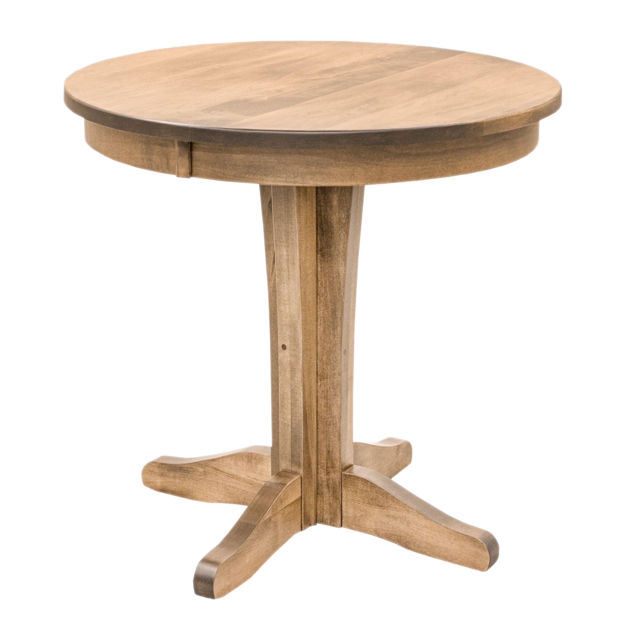 Amish Mission Maple Wood Round Pub Table | WB