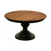 Galaxy Round Black & Cherry Pedestal Dining Table | M-EB&C-MC