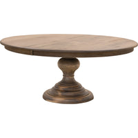 Galaxy Round Maple Wood Pedestal Dining Table | VD