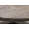 Galaxy Round Maple Wood Pedestal Dining Table | VD