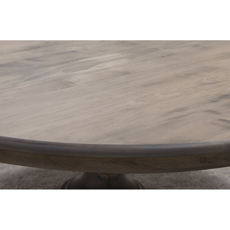 Galaxy Round Maple Wood Pedestal Dining Table | VD