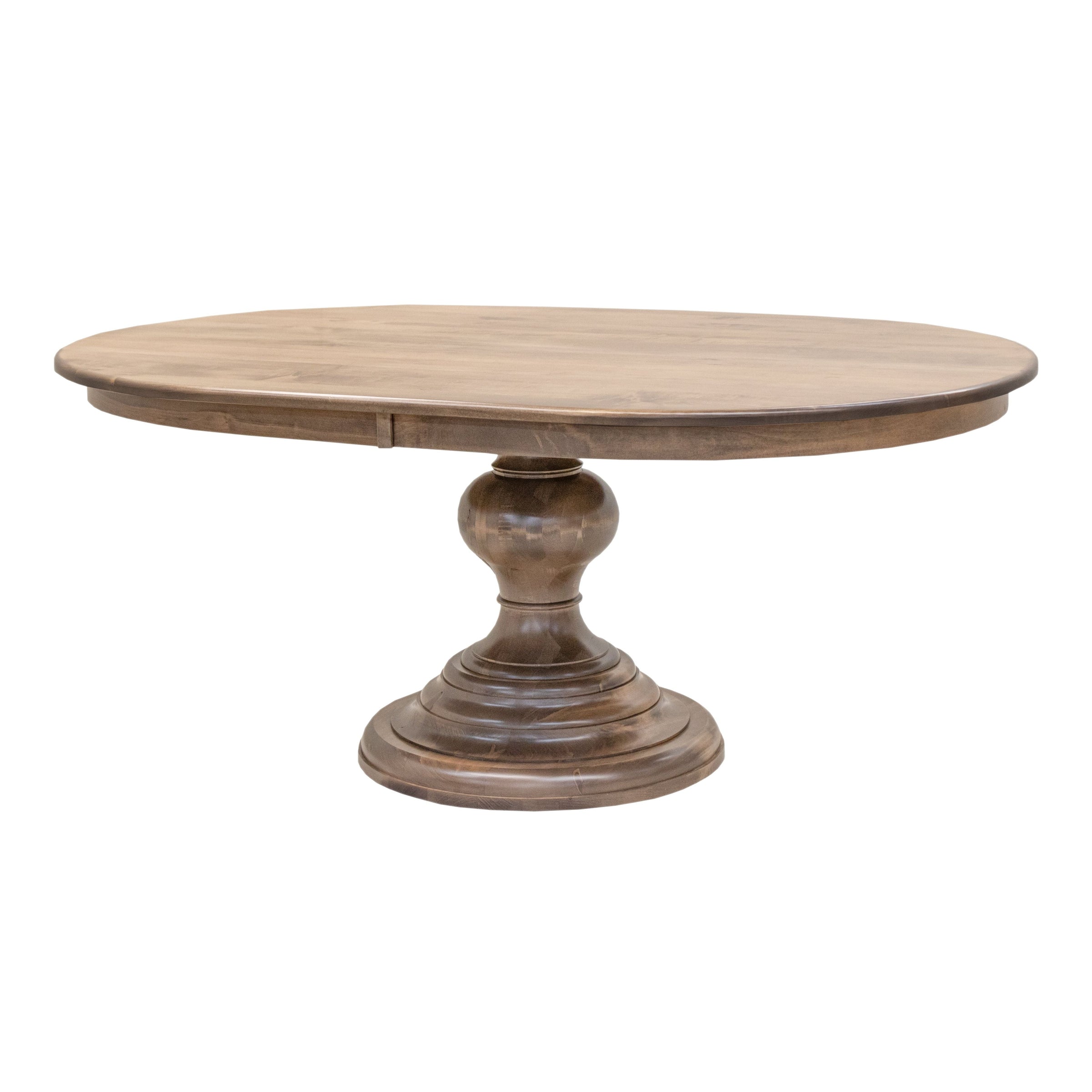 Galaxy Round Maple Wood Pedestal Dining Table | WB