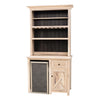 Small Grove City Hickory Wood Wine Fridge Cabinet | RH-SW&M-DK