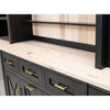 Grove City Black & Wood Wine Cabinet with Fridge | M-DK&RH-SW