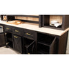 Grove City Black & Wood Wine Cabinet with Fridge | M-DK&RH-SW