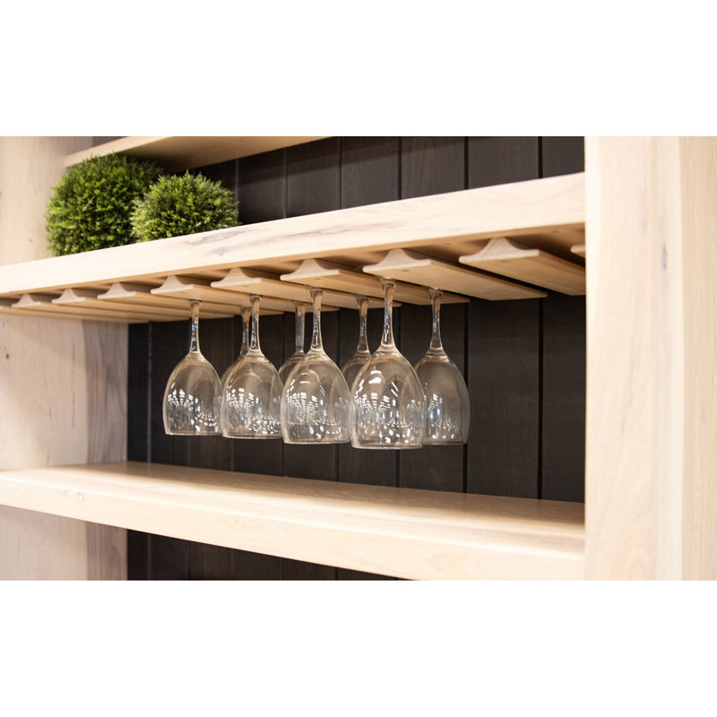 Small Grove City Hickory Wood Wine Fridge Cabinet | RH-SW&M-DK