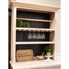Small Grove City Hickory Wood Wine Fridge Cabinet | RH-SW&M-DK