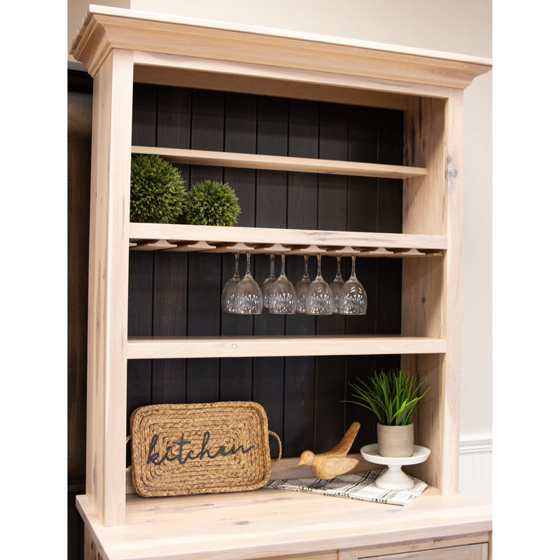 Small Grove City Hickory Wood Wine Fridge Cabinet | RH-SW&M-DK