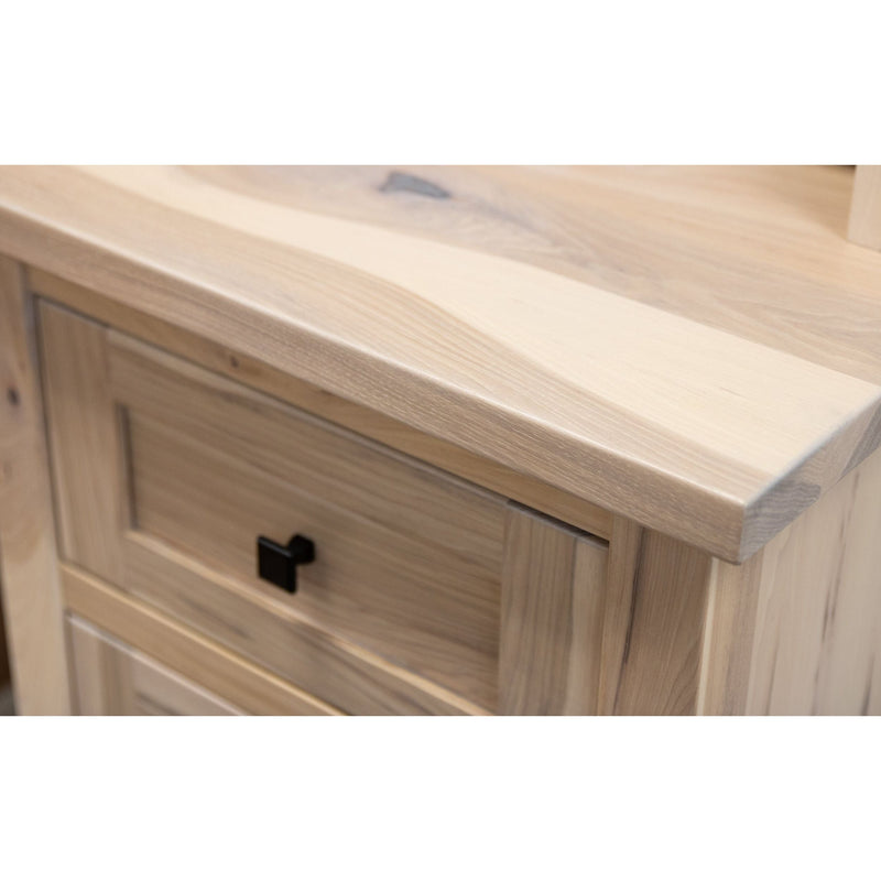 Small Grove City Hickory Wood Wine Fridge Cabinet | RH-SW&M-DK
