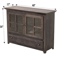 Standard Mission Grid Maple Wood Cabinet | GS