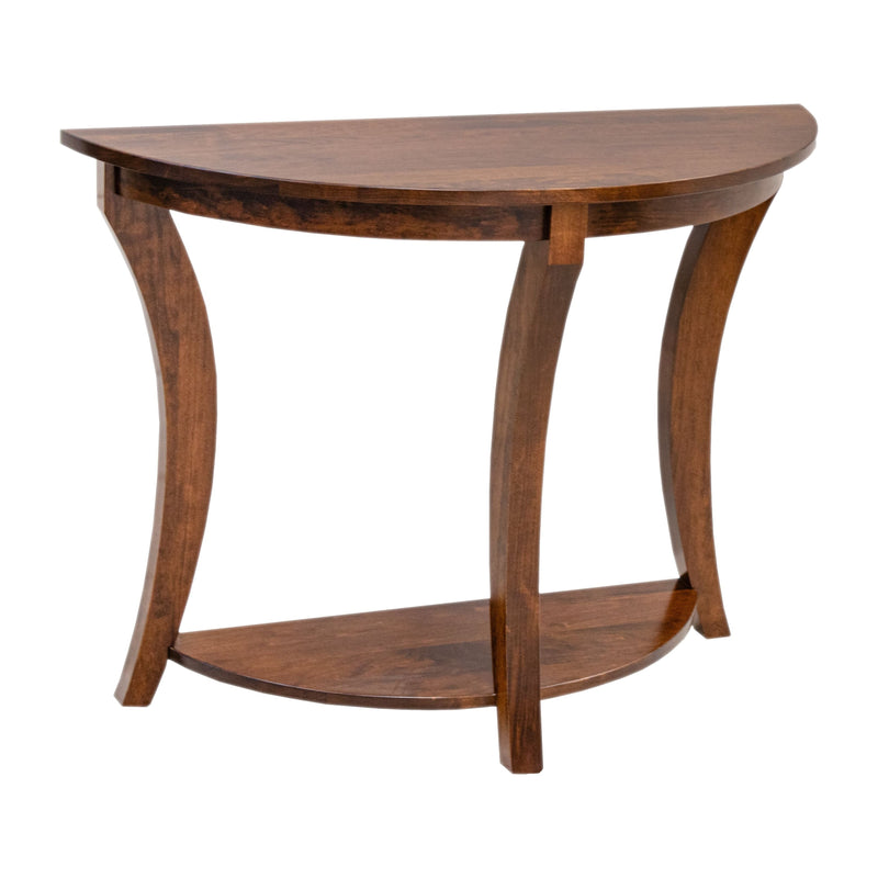 Amish Half Moon Cherry Wood Foyer Table | ASB