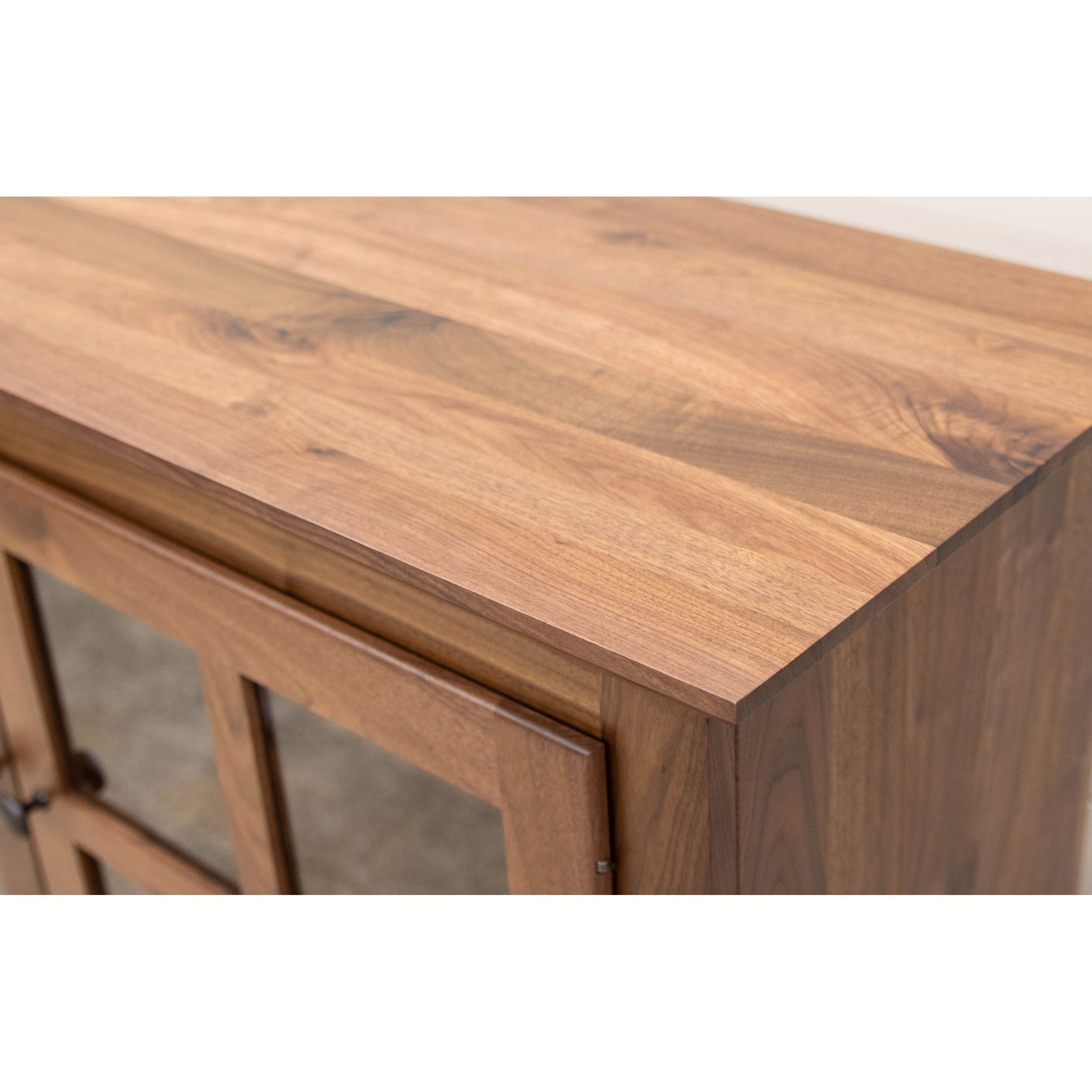 Standard Mission Grid Walnut Wood Cabinet | NAT