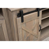 Holmes White & Wood Barn Door Entertainment Center | M-VD&DW