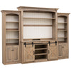 Holmes White & Wood Barn Door Entertainment Center | M-VD&DW