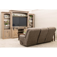 Holmes White & Wood Barn Door Entertainment Center | M-VD&DW
