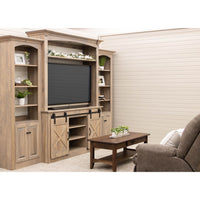 Holmes White & Wood Barn Door Entertainment Center | M-VD&DW
