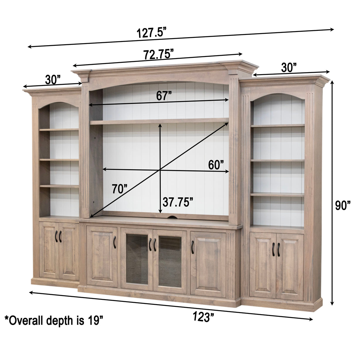 Holmes White & Wood Entertainment Center | M-VD&DW