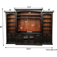 Holmes Black & Wood Entertainment Center | M-EB&C-MC