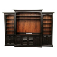Holmes Black & Wood Entertainment Center | M-EB&C-MC