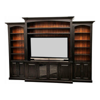 Holmes Black & Wood Entertainment Center | M-EB&C-MC