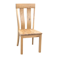 Holmes Rustic White Oak Wood Side Dining Chair | DS