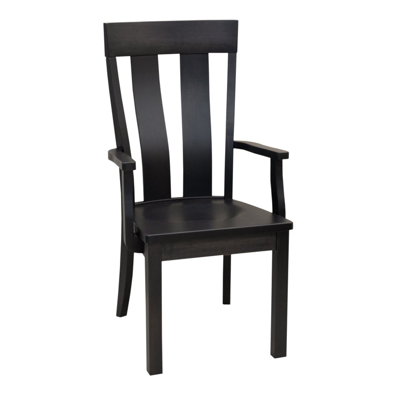 Holmes Black Maple Wood Arm Dining Chair | EB