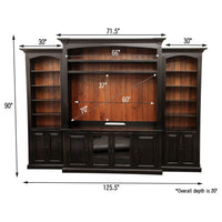 Holmes Hickory Wood Entertainment Center | NAT